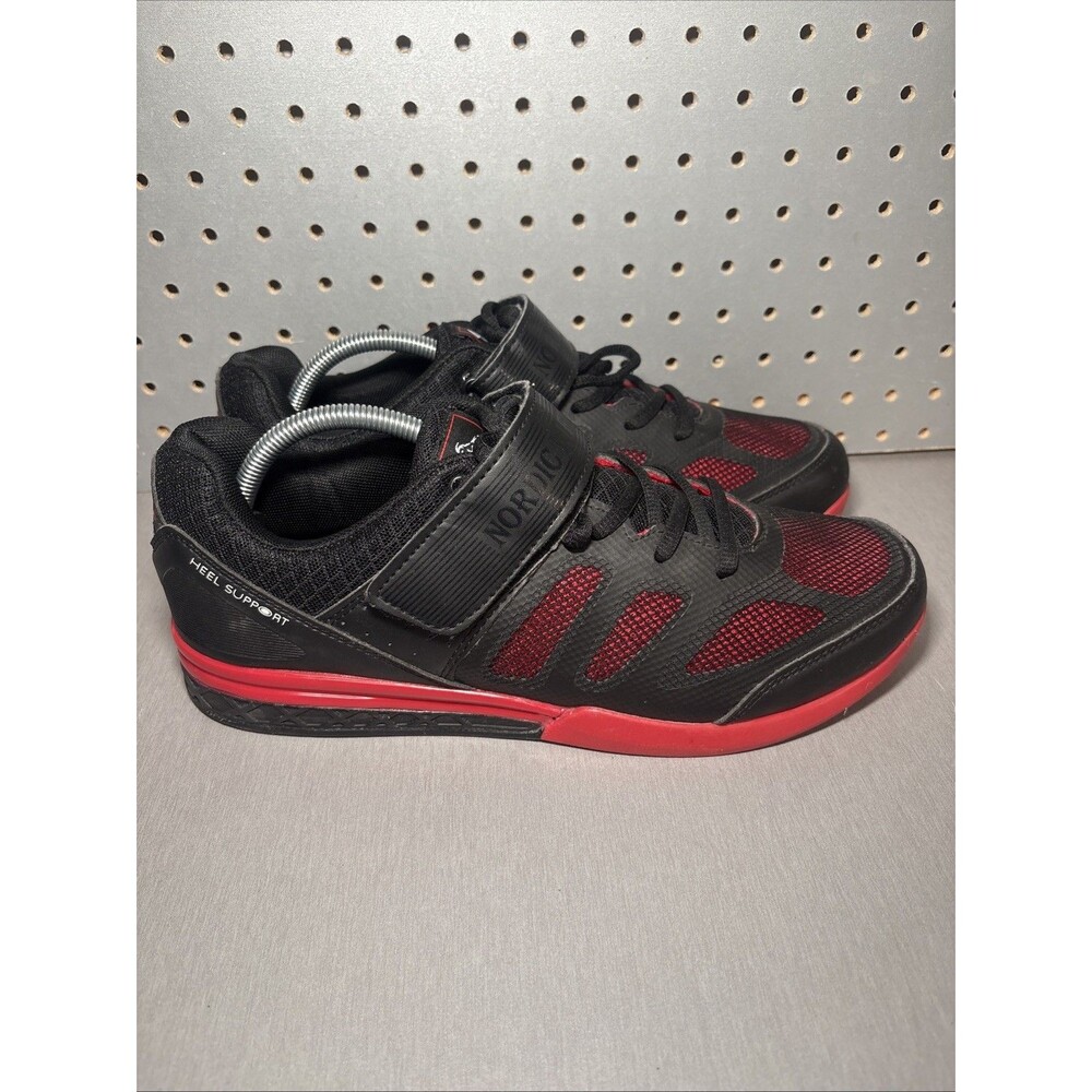 Nordic Lifting Shoes Weightlifting Mens Sz 11 Black Red Crossfit Gym Olympic